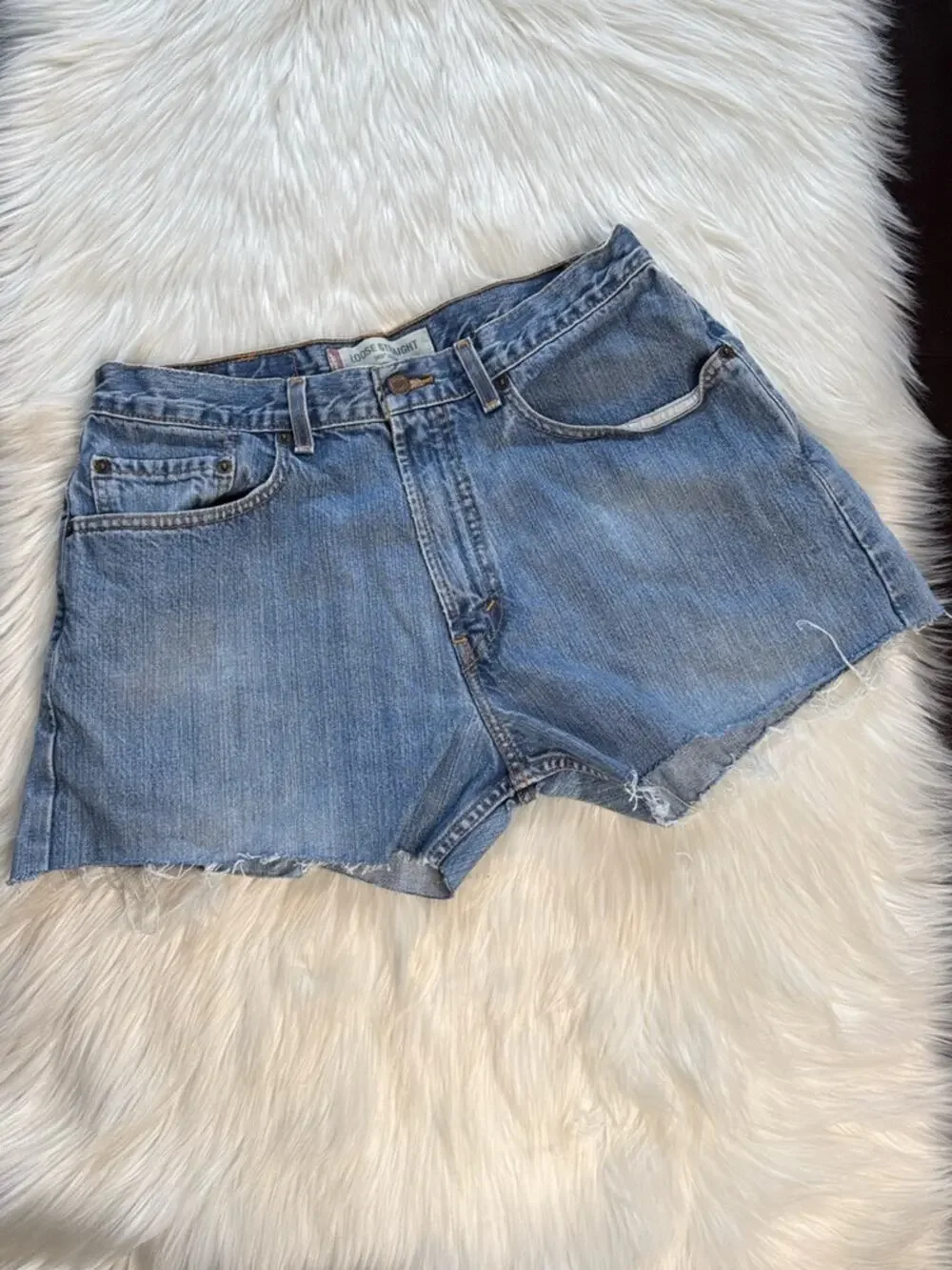 Levi’s 569 32” Cut From Men’s Loose Straight Denim Cut Offs